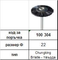 Miniature polishing Brush - Chungking  Bristle ф 22