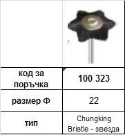 Miniature polishing Brush - Chungking  Bristle STAR ф 22