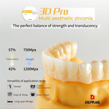 Циркониев диск GEMSTONE 3D PRO 98 x 20 mm  BLEACH 3