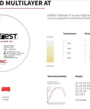 Циркониев диск EVEREST ML AT 98 x 12 mm  C2